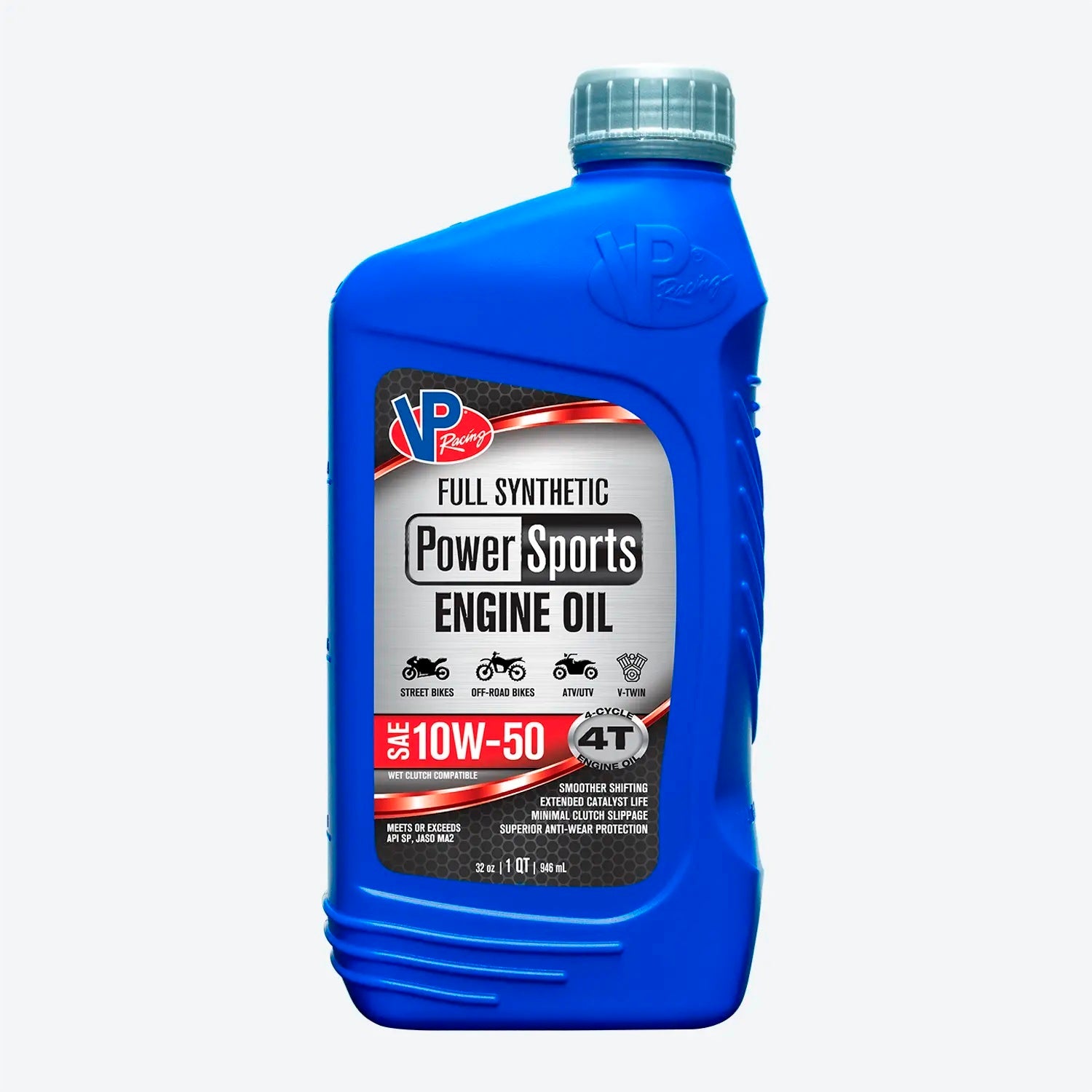 VP Racing 2938 Powersport Synthetic 4T 10W-50 High-Zinc Motor Oil, 1 Quart