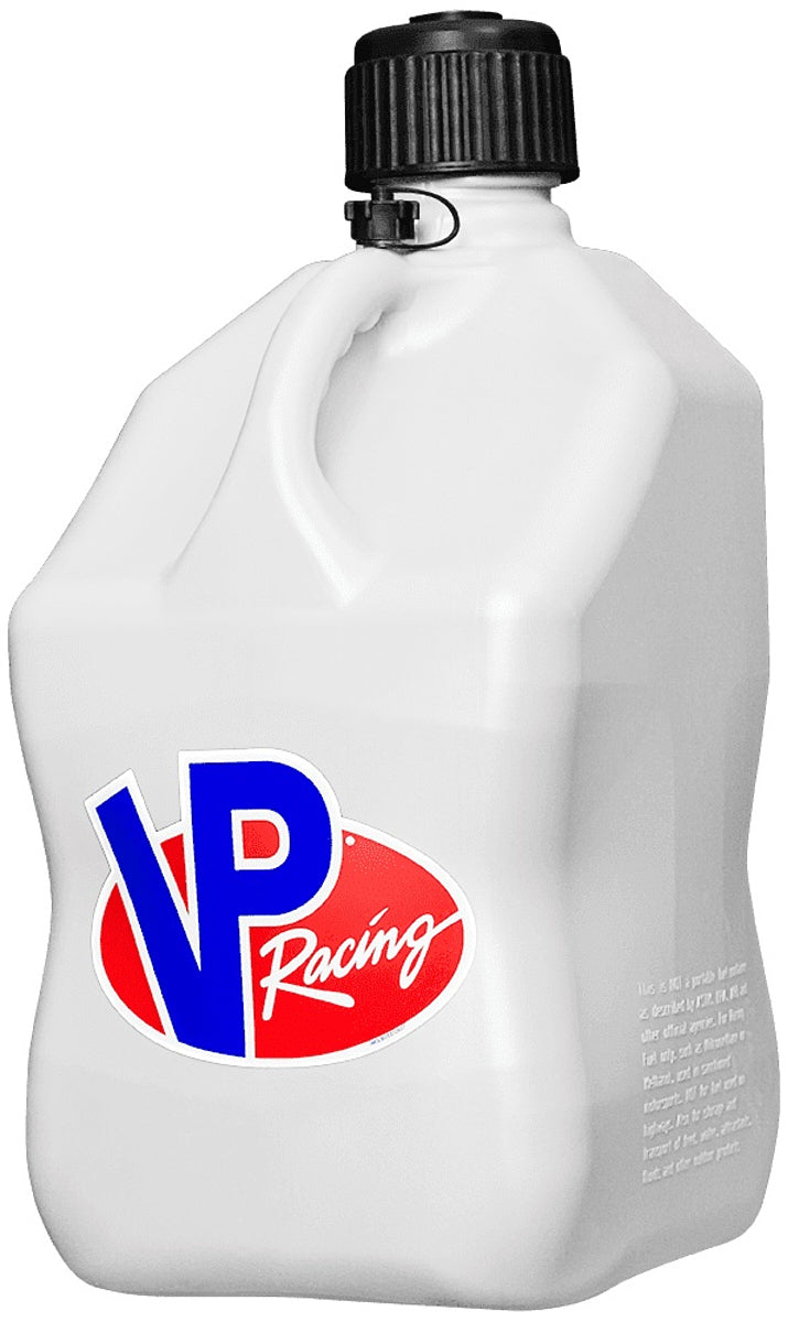 VP Racing Motorsports Jug 5.5 Gallon White Square, Part Number 3522-CA
