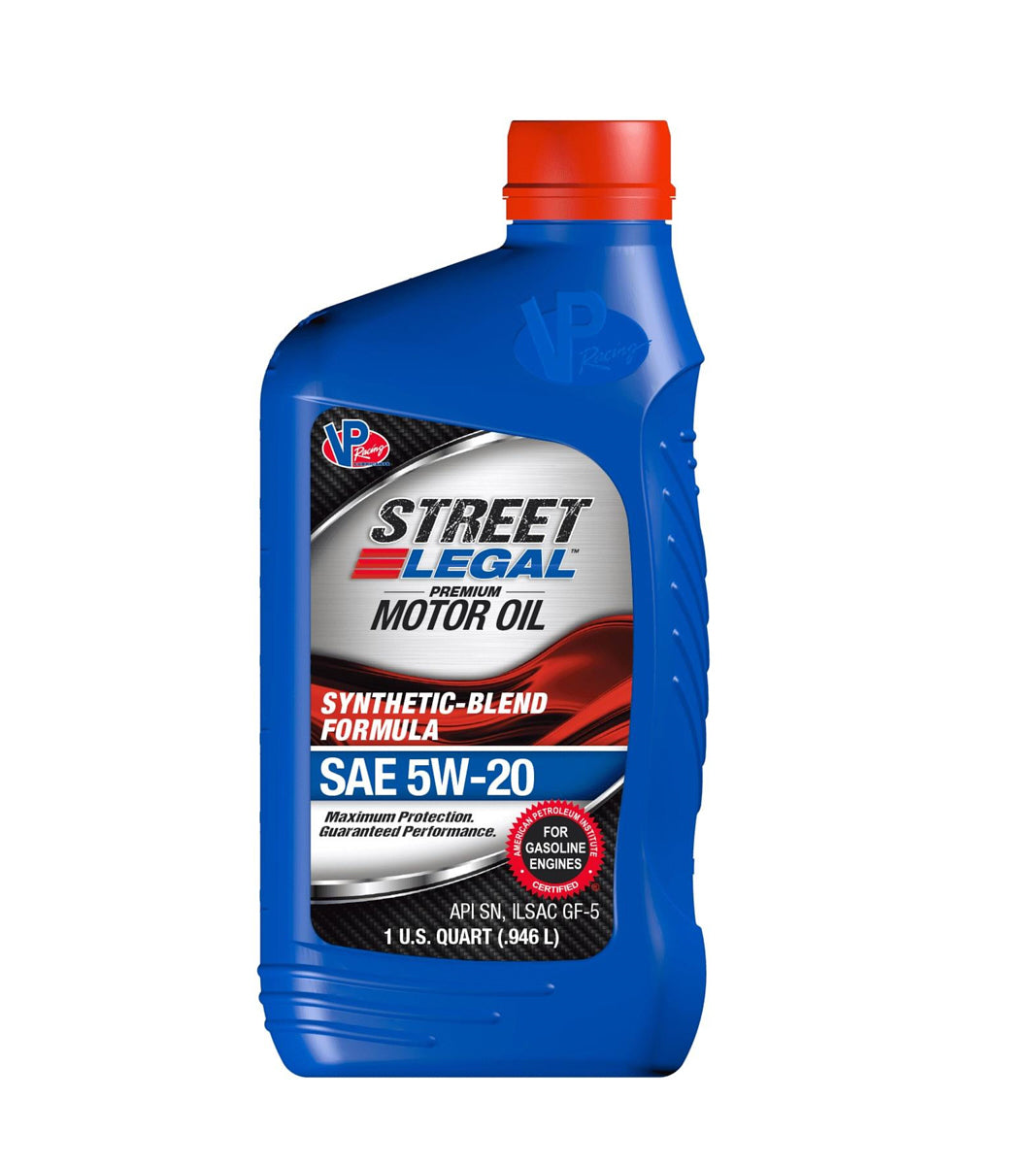VP Racing VP3752043 5W-20 Syn-Blend Street Legal Motor Oil, 1 Quart