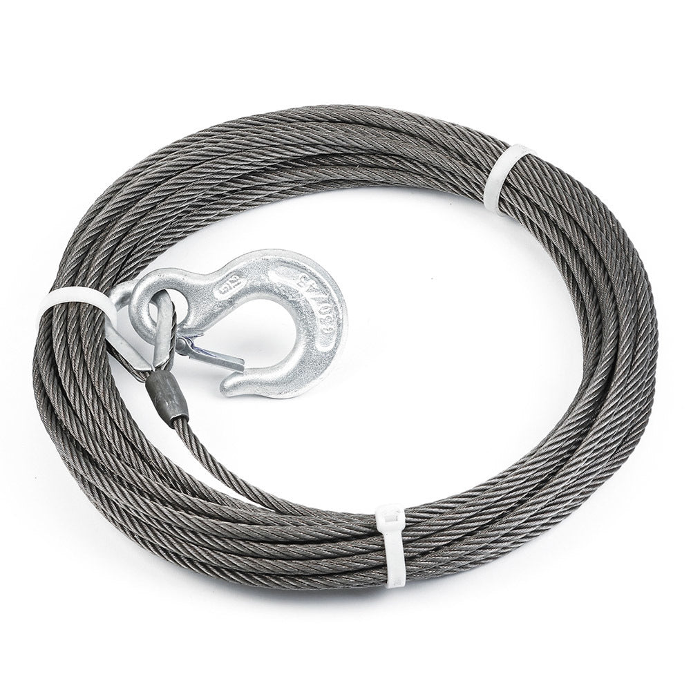 WARN 24891 Steel Winch Rope Assembly, 1/4-Inch x 50 Feet
