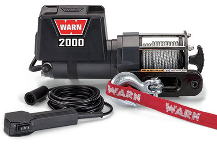 WARN DC2000 92000 2,000 lb Capacity Winch with Hawse Fairlead
