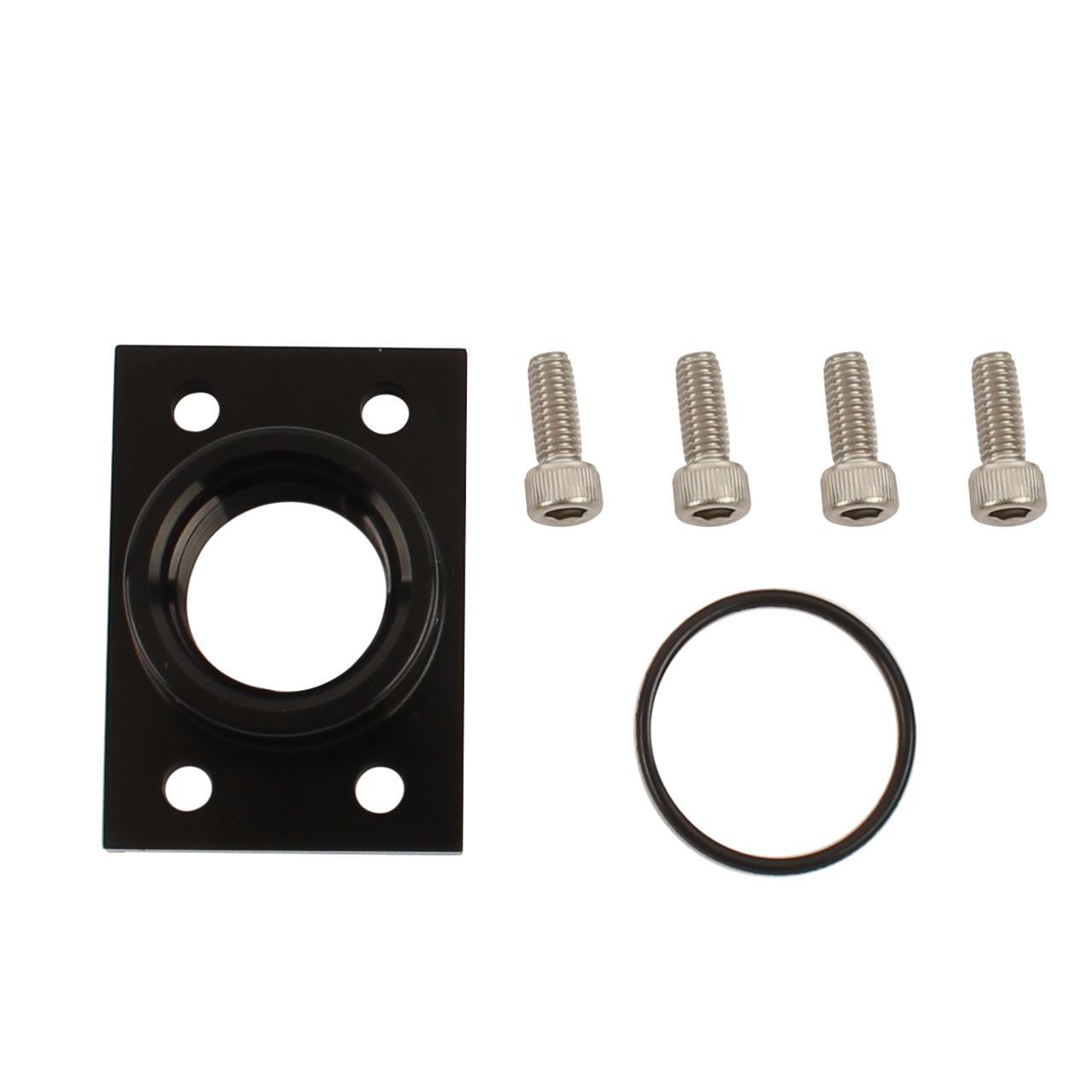 Waterman Racing Comp. WRC-29555 Fuel Pump Adapter, -10 AN Port, Black Anodized Aluminum
