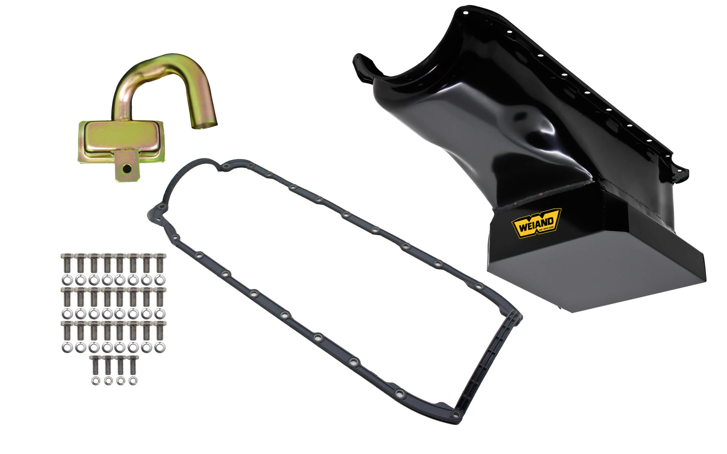 Weiand 5032WND 6-Quart Fabricated Oil Pan Kit for Big Block Chevy