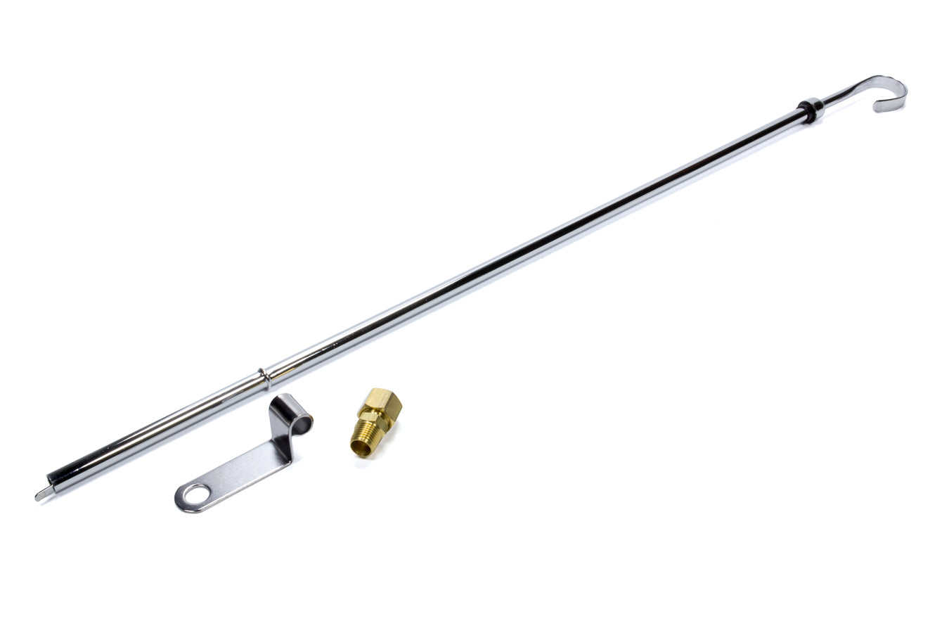 Weiand 5899WND Engine Oil Dipstick Kit for Small Block Ford, In-Pan Chrome