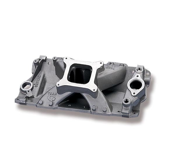 Weiand 7532 Team G Intake Manifold for Small Block Chevy, Square Bore Single Plane