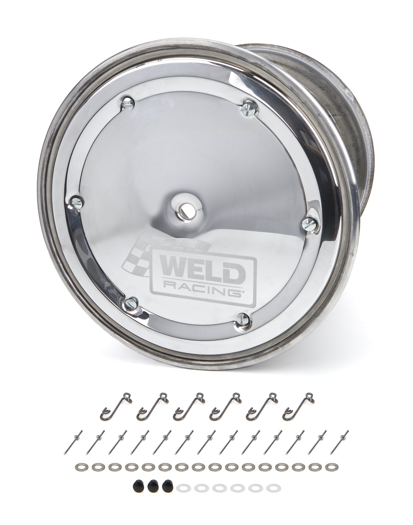 WELD Racing 559-5465-6 Wide 5 XL 15 x 14-Inch Polished Aluminum Wheel with Inner Beadlock