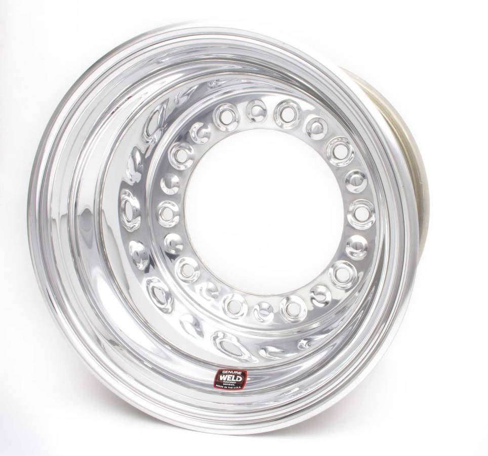 WELD Racing 570-5015 Wide 5 HS Aluminum Wheel, 15 x 10 in, 5 in Backspace, Polished