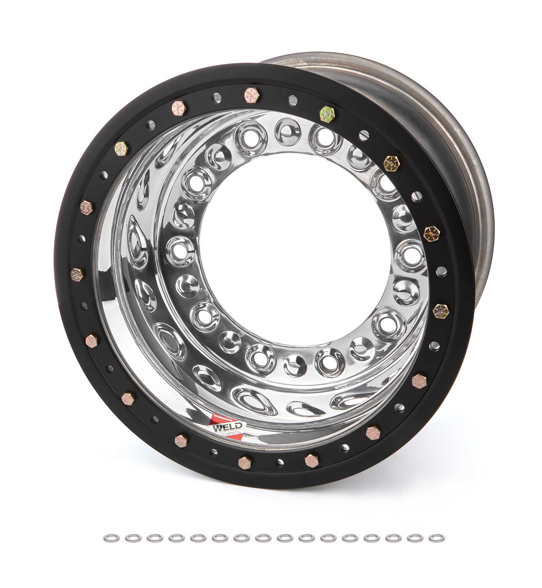 Weld Racing 570-5024M Wide 5 HS 15 x 10-Inch Beadlock Aluminum Wheel, 4-Inch Backspacing