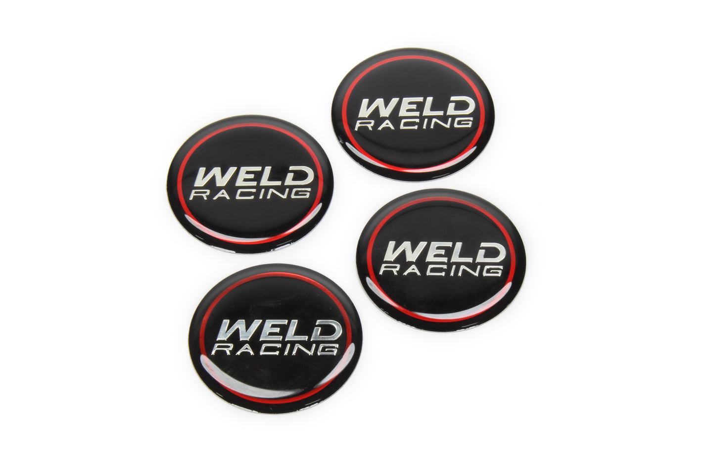 WELD Racing Wheel Center Cap Logo Stickers 601-3010, 2-Inch Diameter, Set of 4