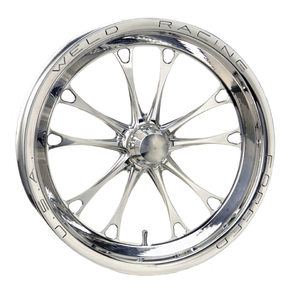 WELD Racing V-Series Frontrunner Drag Wheel 84P-17000, 17 x 2.25 in, Polished Aluminum