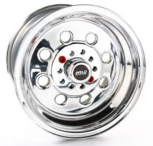 WELD Racing Draglite 90-510352 15 x 10-Inch Polished Aluminum Wheel, 5 x 4.50/4.75-Inch Bolt Pattern