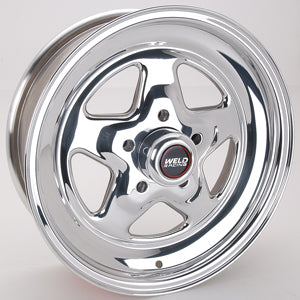 WELD Racing Prostar 96-55206 15 x 5-Inch Polished Aluminum Wheel, 5 x 4.50-Inch Bolt Pattern