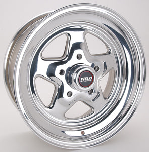 WELD Racing Prostar 15 x 7 in Aluminum Wheel, 5 x 4.75 in Bolt Pattern, 4.5 in Backspace, Polished - Part Number 96-57278
