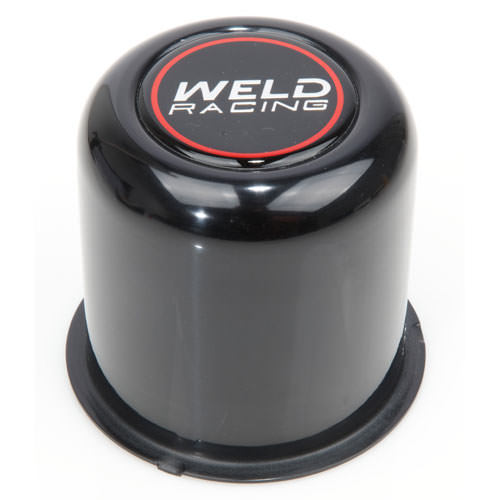 WELD Racing P605-5083B Push-Through Wheel Center Cap, 3.125-Inch Outer Diameter, Black Polished Aluminum