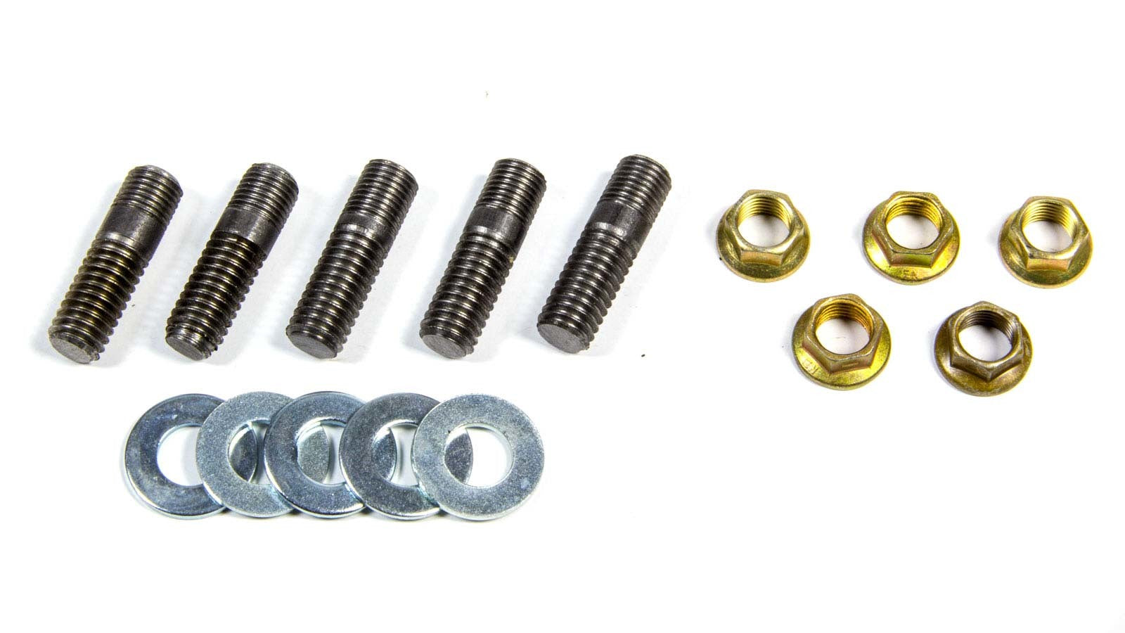 WELD Racing P613-0069 3/8-24 Brake Rotor Stud Kit with Nuts and Washers, Set of 5