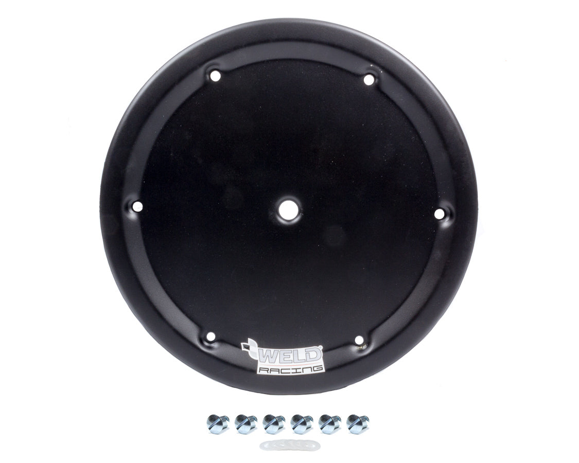 WELD Racing P650B-4514A-6 Replacement Mud Cover, Black Anodized Aluminum, 15-Inch Wheels