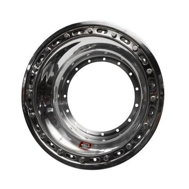 WELD Racing P856-5728 15 x 7.63-Inch Sprint Beadlock Inner Wheel Shell, 7-Inch Offset, Polished Aluminum