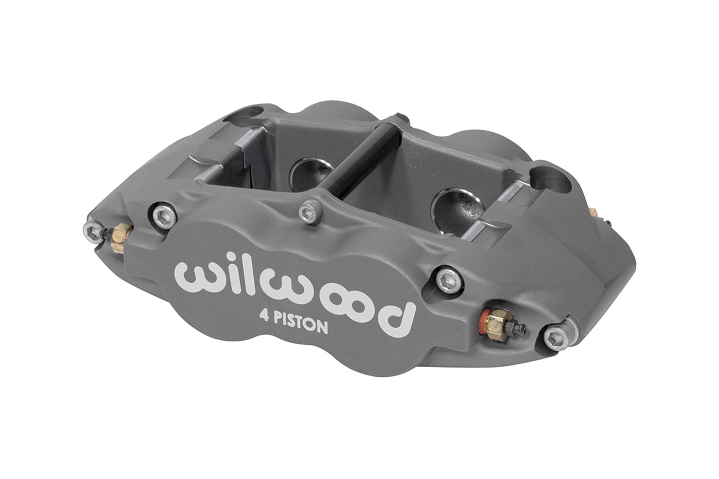 Wilwood Superlite 4-Piston Radial-Mount Brake Caliper for 14.00 in x 1.25 in Rotors, Gray Anodized, Part 120-13232