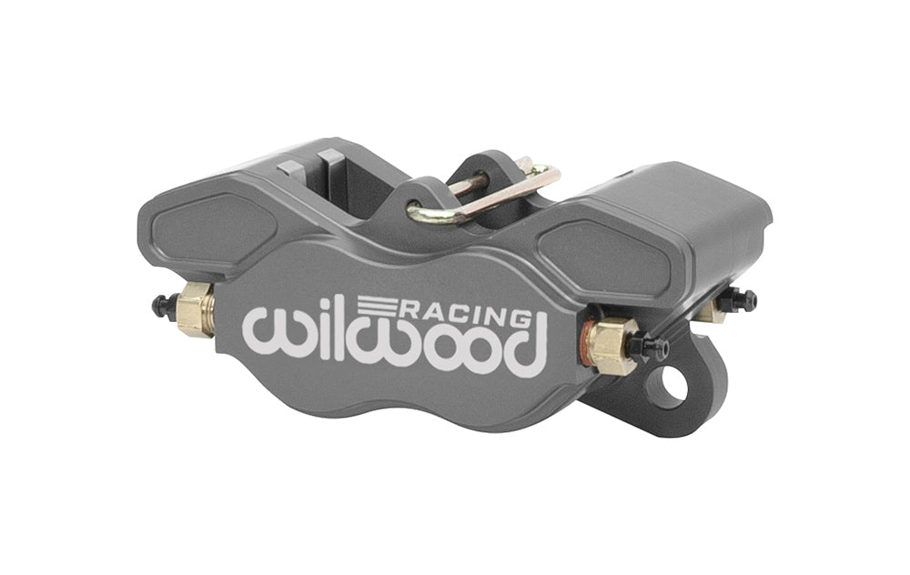 Wilwood GP320 4-Piston Brake Caliper, Gray Anodized, Passenger Side, Part 120-15752