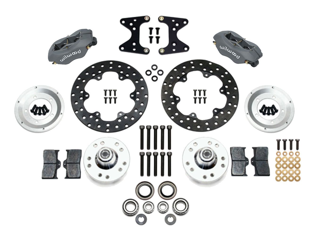 Wilwood 140-1013-BD Dynalite Front Drag Brake Kit for Mustang II and Pinto