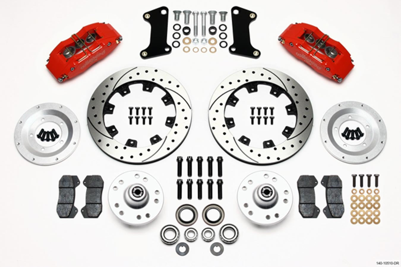 Wilwood 140-10510-DR Forged Dynapro 6 Front Disc Brake Kit for 1964-72 GM A-Body, F-Body and X-Body