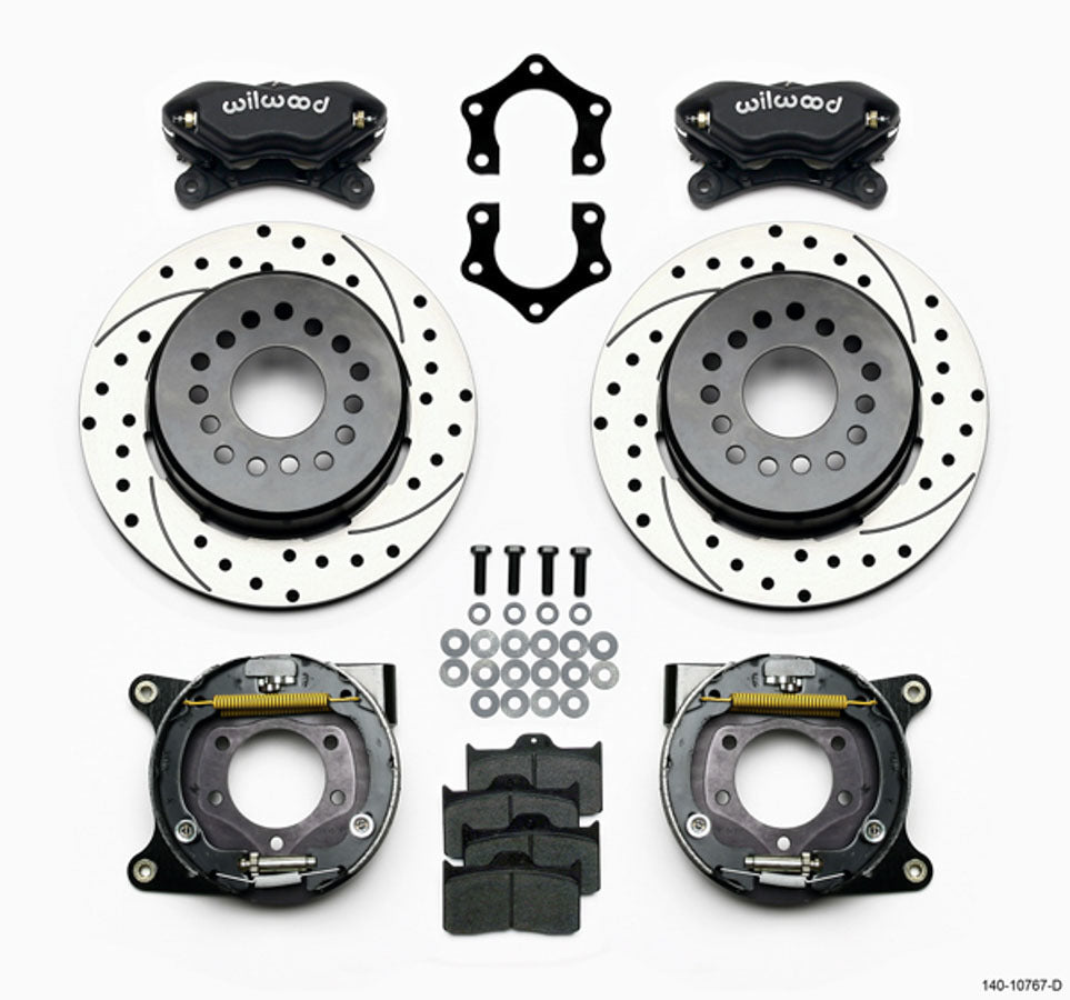 Wilwood 140-10767-D Dynalite Rear Brake Kit with Parking Brake for Mopar/Dana