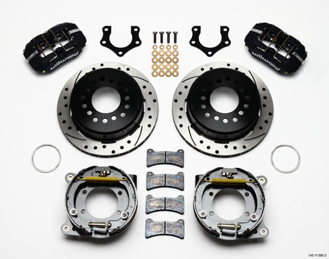 Wilwood 140-11386-D Dynapro Rear Brake Kit for Mopar/Dana with Parking Brake