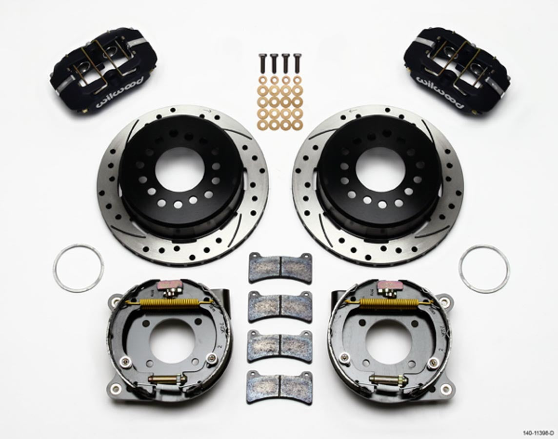 Wilwood 140-11398-D Dynapro Rear Disc Brake Kit for 12-Bolt Chevy with Parking Brake