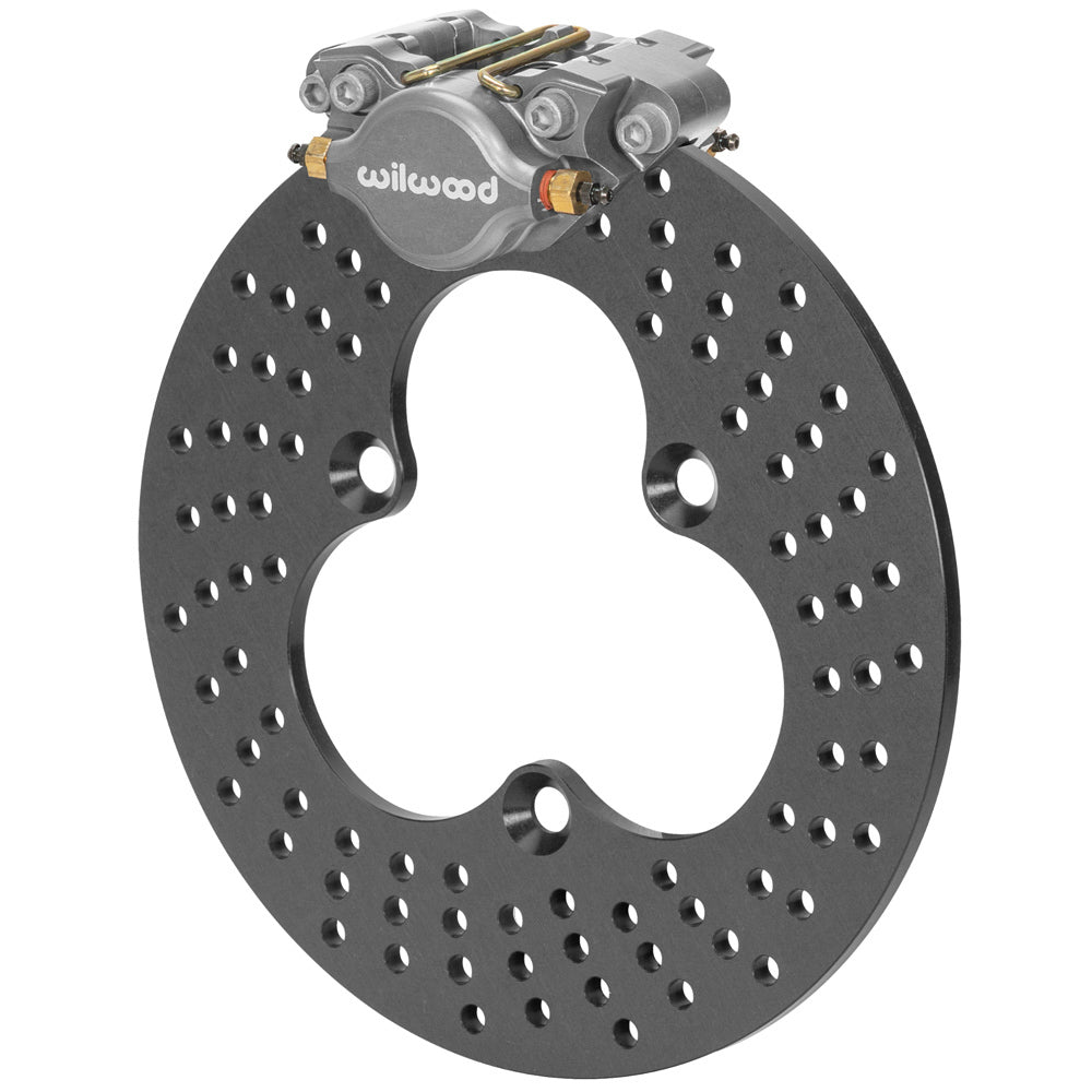 Wilwood 140-12956 Dynalite Rear Sprint Car Brake Kit with Gray Anodized Aluminum Rotor