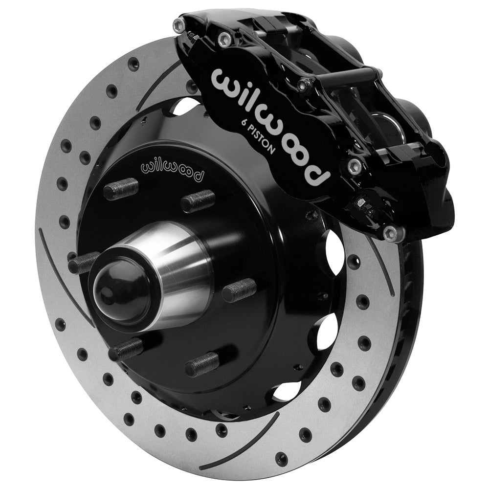 Wilwood 140-16457-D Front Brake Kit for GM C10, Forged Narrow Superlite 6R 6-Piston Caliper