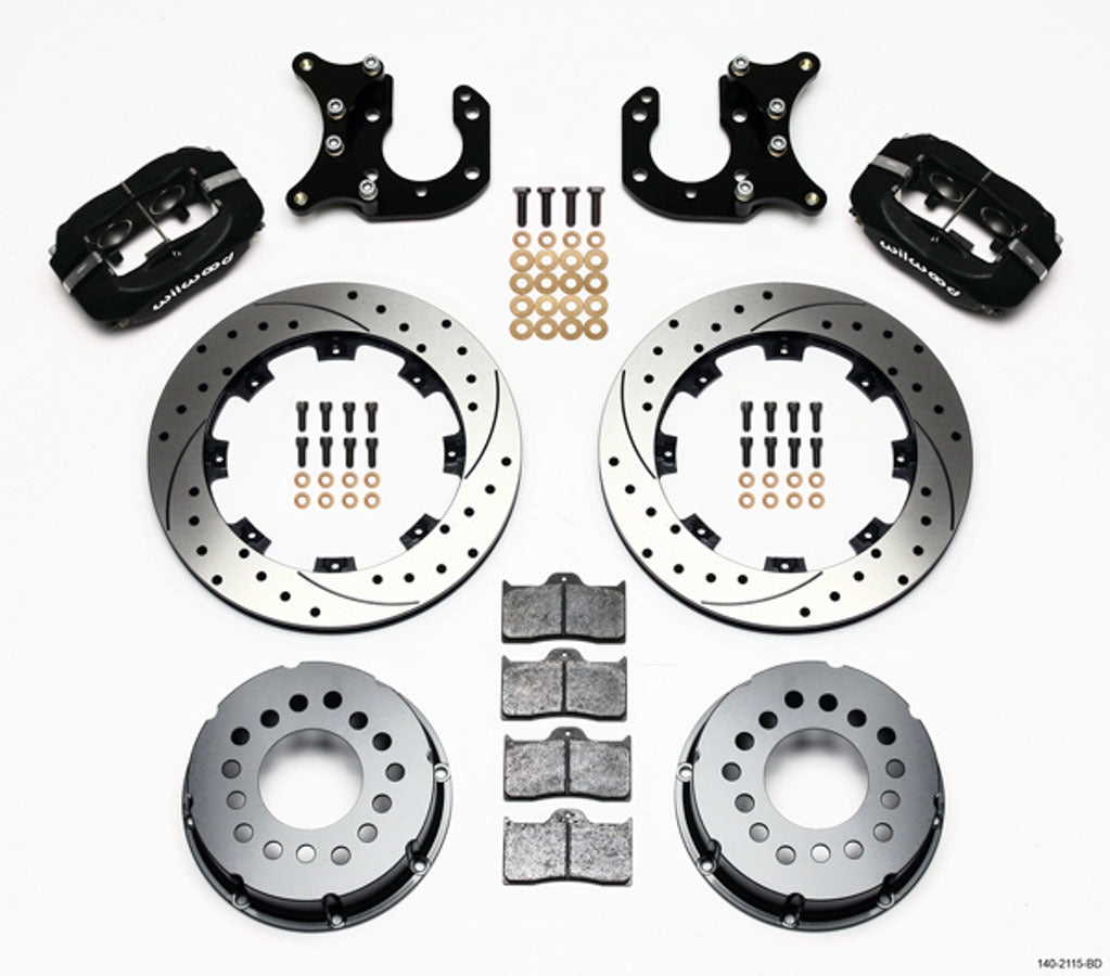 Wilwood Dynalite Rear Disc Brake Kit 140-2115-BD for Big Ford, 4-Piston Caliper