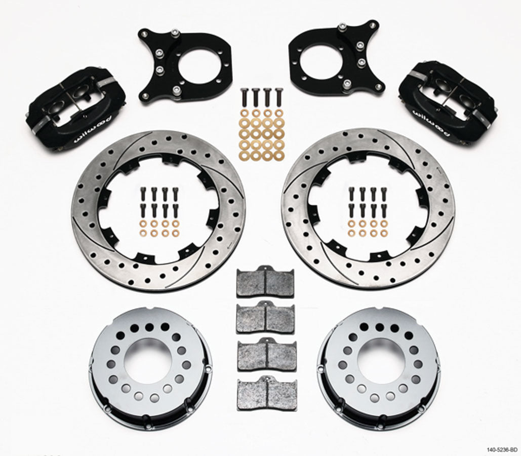 Wilwood 140-5236-BD Dynalite Rear Disc Brake Kit for Chevy GM 12-Bolt