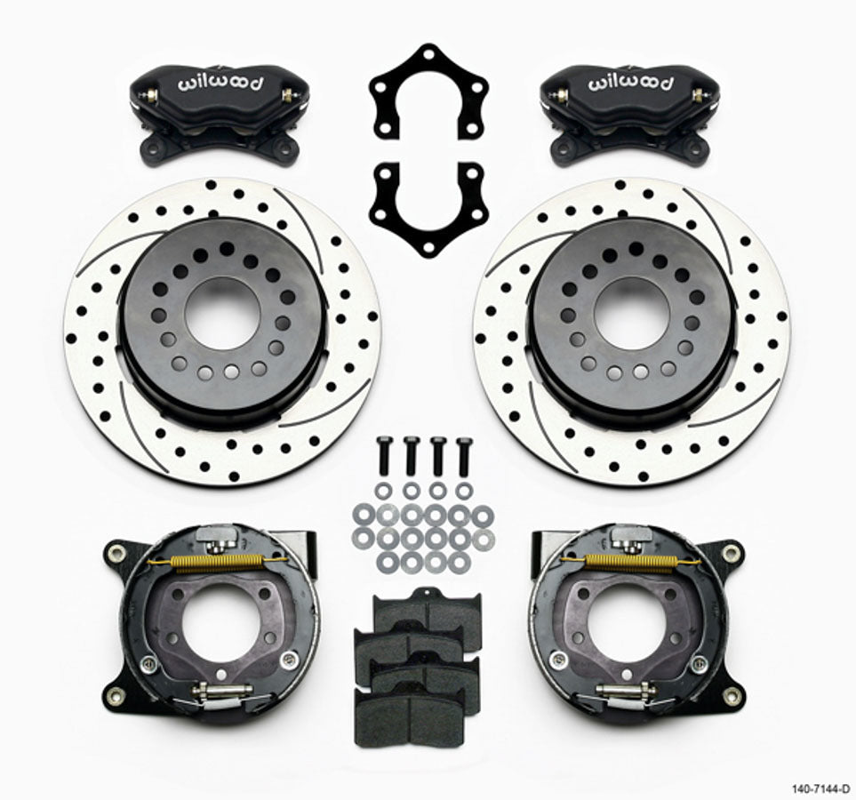 Wilwood 140-7144-D Dynalite Rear 4-Piston Parking Brake Kit for Mopar/Dana