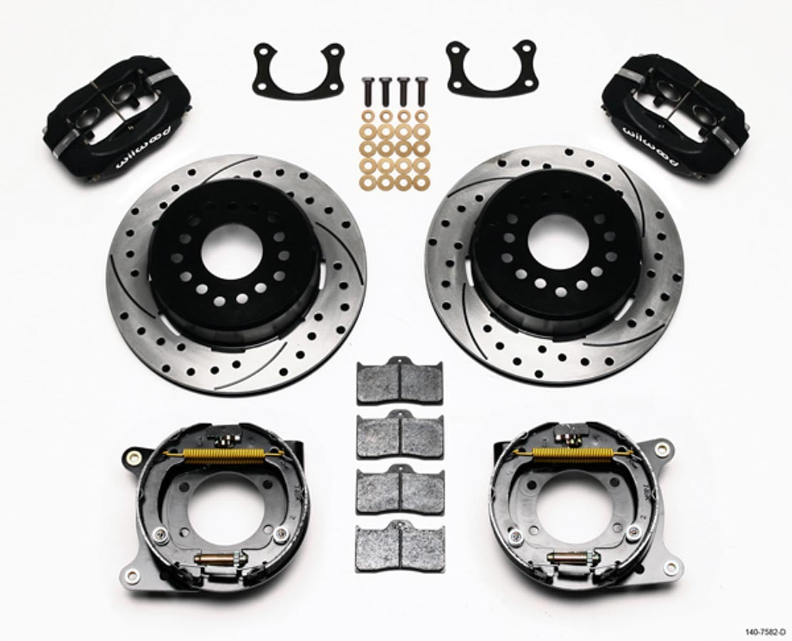 Wilwood Brakes BHTR_140-7582-D Brake Kit Big Ford Rear 2.36 Offset Black