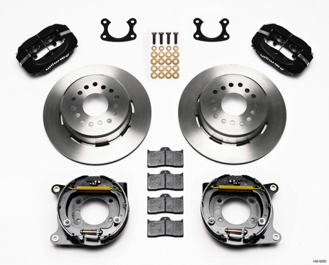 Wilwood 140-9282 Dynalite Rear Parking Brake Kit for Small Ford, 4-Piston Caliper