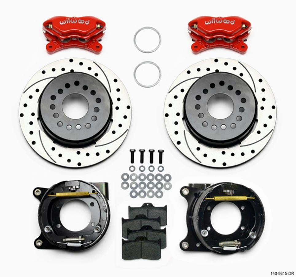 Wilwood 140-9315-DR Dynalite Rear Brake Kit for GM 12-Bolt with Drilled and Slotted Rotor