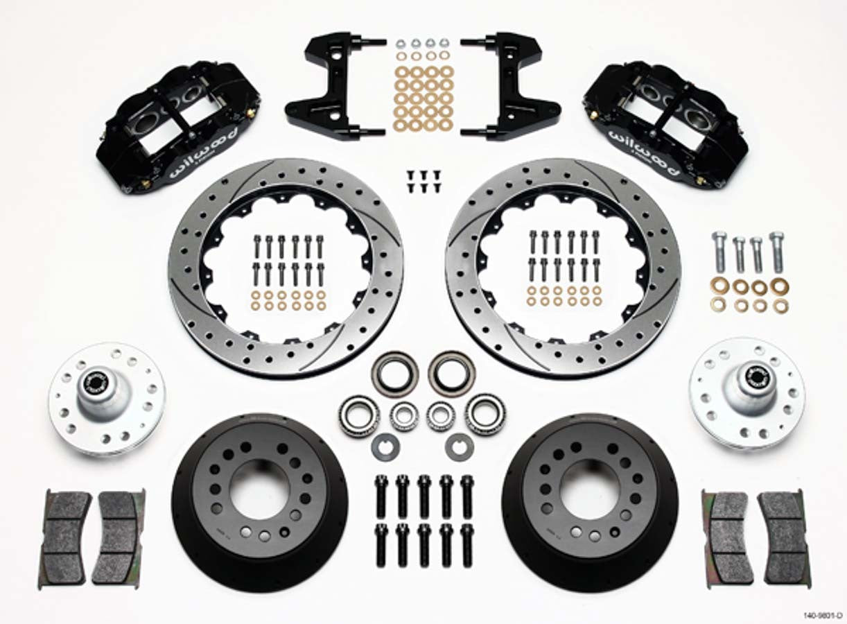 Wilwood 140-9801-D Dynalite Front Brake Kit for 1974-1978 Ford Mustang, 6-Piston Calipers