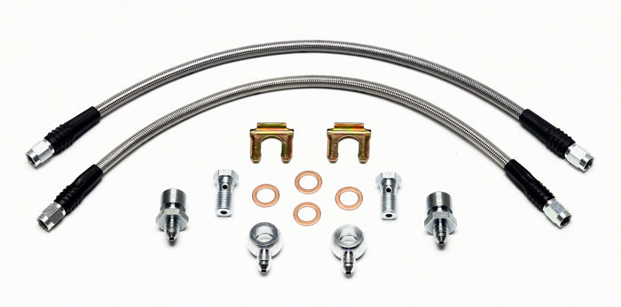Wilwood 220-11372 Flexline AN Hose Assembly Kit, 16-Inch, -3 AN Female Ends