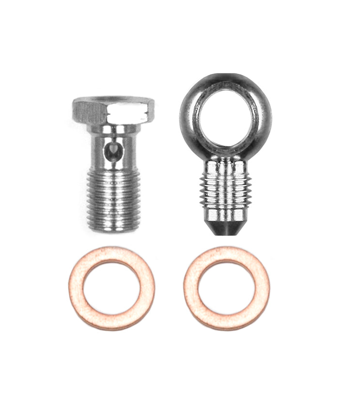 Wilwood 220-14431 Banjo Adapter Fitting, 3 AN Male to 10 mm x 1.0 Banjo, Steel