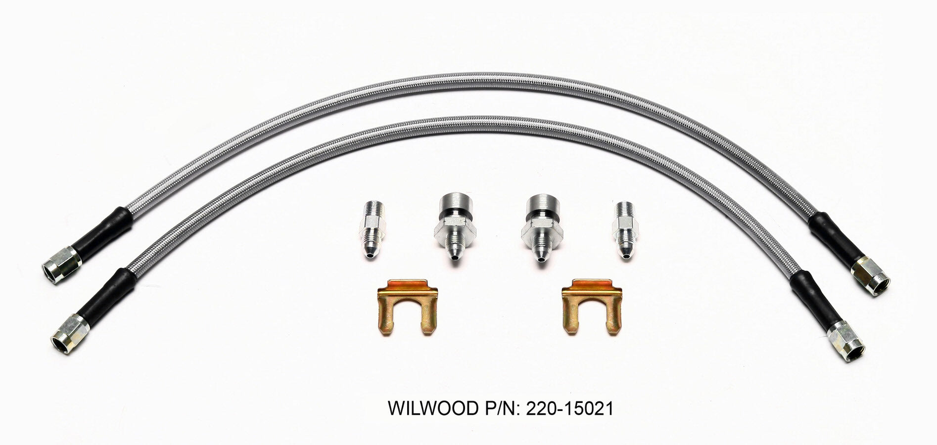 Wilwood 220-15021 Flexline AN Hose Assembly Kit, 18-Inch, -3 AN Female Ends