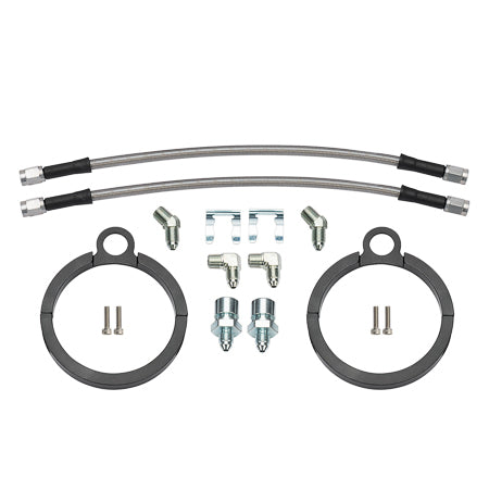 Wilwood 220-17289 Flexline Brake Hose Kit, 12-Inch, 3 AN Straight Inlet and Outlet