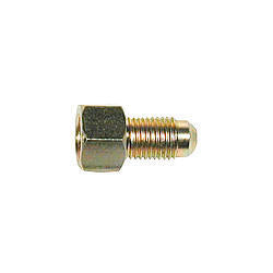 Wilwood 220-3407 Straight Adapter Fitting, 3/8-24 in Inverted Flare Female to 3 AN Male