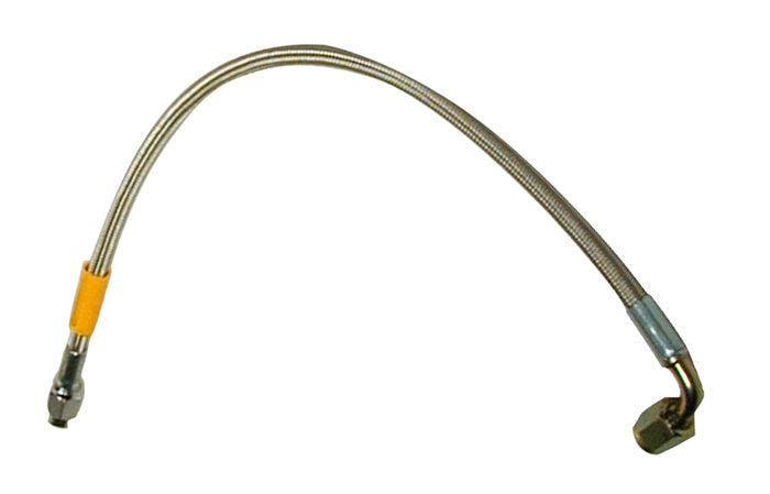Wilwood 220-6411 Flexline 3 AN Hose Assembly, 14-Inch, Straight Female to 90-Degree Female