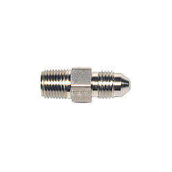 Wilwood 220-6956 Straight Adapter Fitting, -3 AN Male to 1/8 in NPT Male