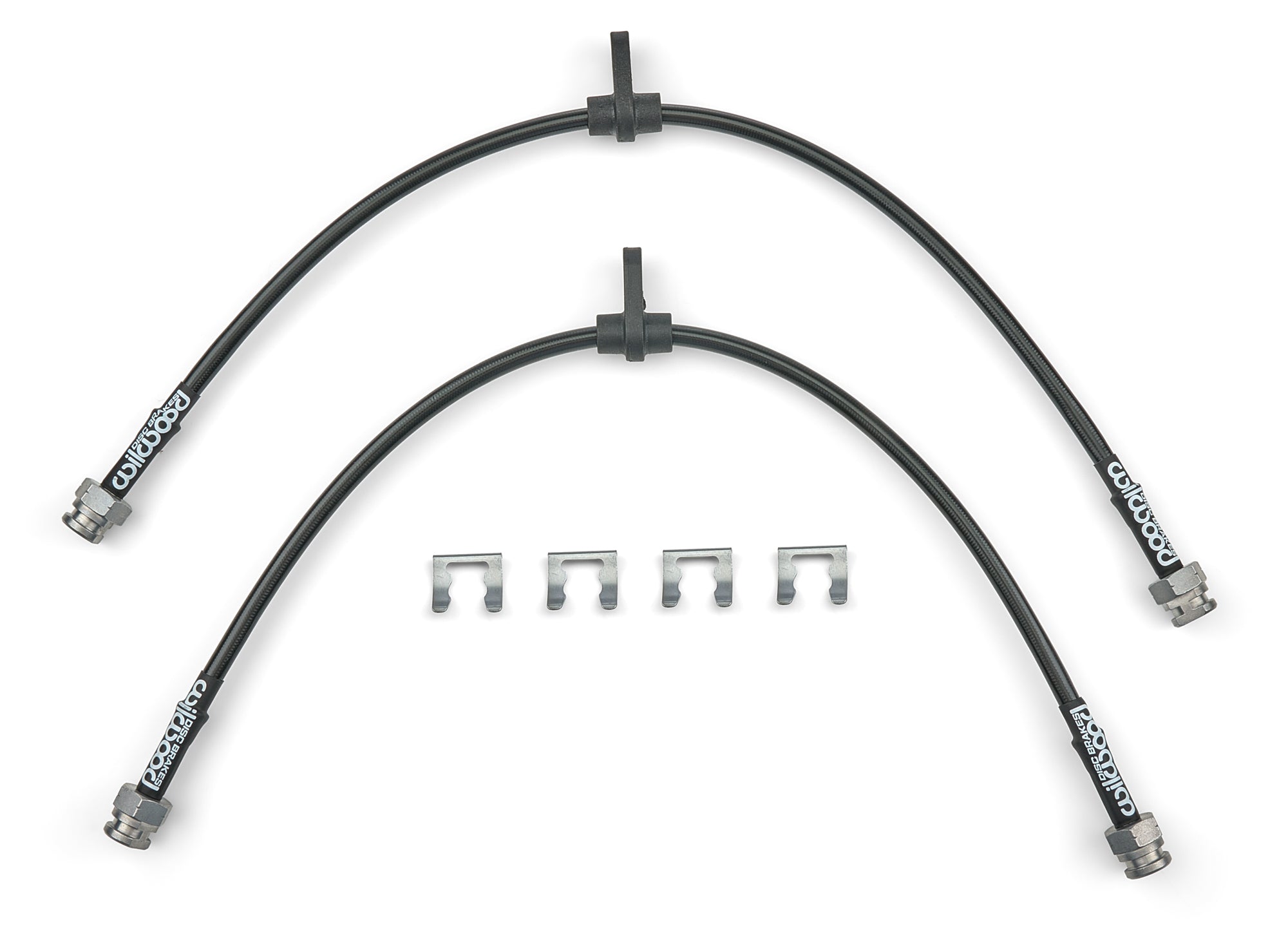 Wilwood 221-17395 Flexline Front Brake Hose Kit for 2009-2016 Mitsubishi Lancer