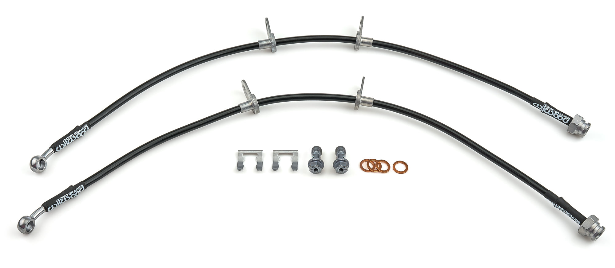Wilwood 221-17416 Flexline Front Brake Hose Kit for 2006-2009 Honda S2000