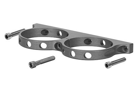 Wilwood 250-16393 Dual Remote Reservoir Bracket, Gray Anodized Aluminum