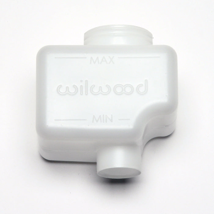 Wilwood 260-10204 Remote Master Cylinder Reservoir, 7 oz, White Plastic