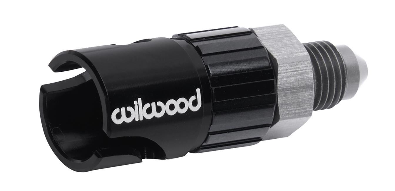Wilwood 260-16770 Brake Quick Disconnect Female -3 AN Male Inlet, Black Anodized Aluminum
