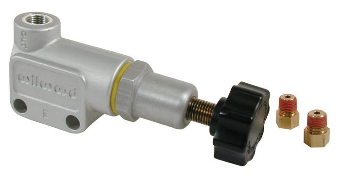 Wilwood 260-8419 Adjustable Proportioning Valve, Knob Style, 1/8 in NPT Female Ports